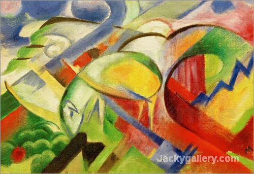 Sheep by Franz Marc paintings reproduction